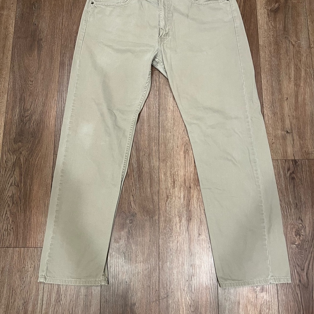 Men’s Levi’s 505 Tan/Khaki Denim Size 38/32